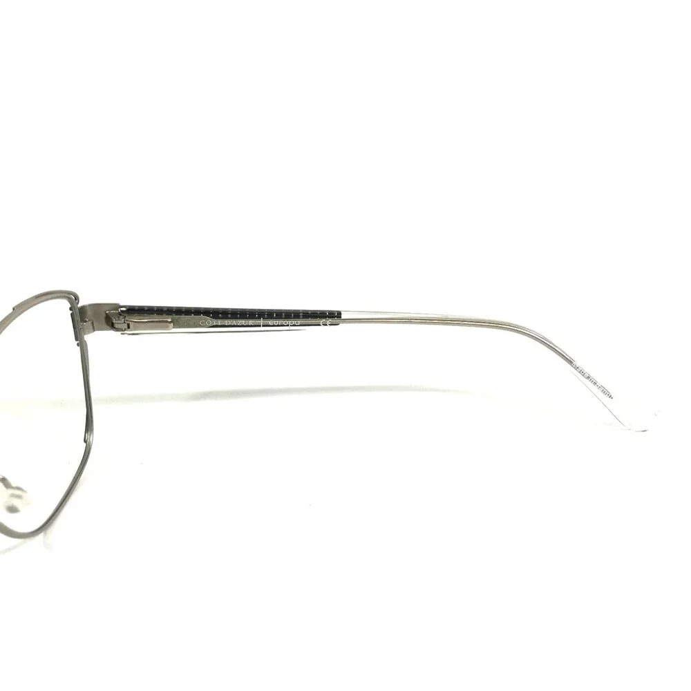 Cote D'Azur Eyeglasses Frames CDA-311 C3 Black Silver Cat Eye Full Rim 53-17-135